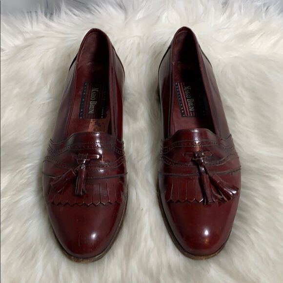 Mario‎ Bruni Brown Brogue Tassel Loafer Sz 9 main image 5